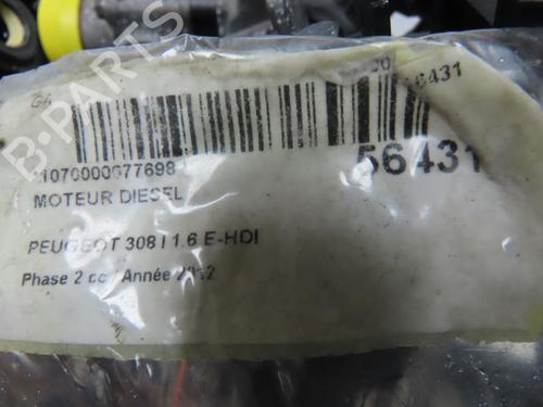 Used Engine PEUGEOT 308 I (4A_, 4C_) 1.6 HDi (112 hp) 32740649