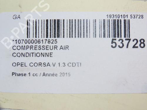 AC Kompressor OPEL CORSA E (X15) 1.3 CDTI (08, 68) (75 hp) 28829269