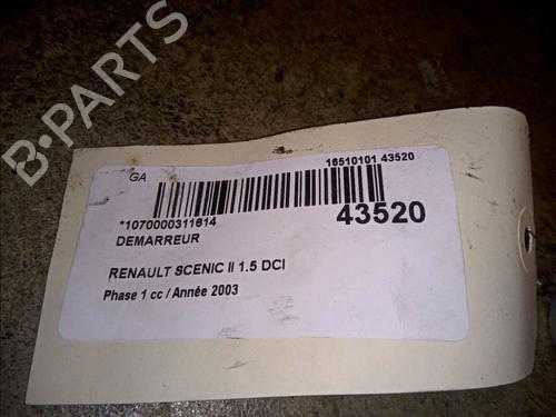 Used Starter RENAULT SCÉNIC II (JM0/1_) 1.5 dCi (JM0F) (82 hp) 9821632