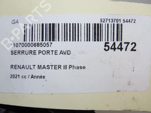 Front right lock RENAULT MASTER III Van (FV) 2.3 dCi 180 FWD (FV04, FV07) | BP30630879C97 - Image 7