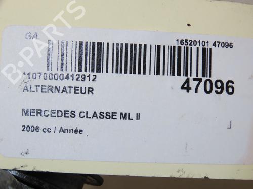 Alternator MERCEDES-BENZ M-CLASS (W164) ML 350 4-matic (164.186) | BP18148654M7 