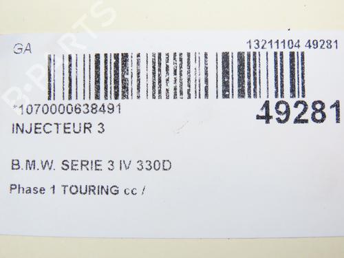 Used Injector Injector BMW 3 Touring (E46) 330 d (184 hp) 28828845 28828845