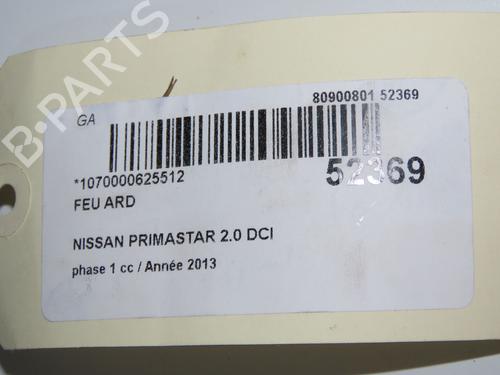 Used Right taillight NISSAN PRIMASTAR Van (X83) 2.0 dCi 115 (114 hp) 31274458