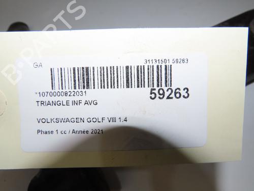 Used Left front suspension arm Left front suspension arm VW GOLF VIII (CD1, DA1) 1.4 GTE Plug-in Hybrid (245 hp) 39997054 39997054