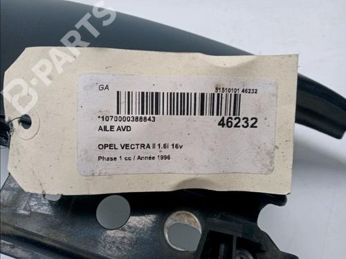 Right front fenders OPEL VECTRA B (J96) 1.6 i 16V (F19) | BP11747006C42 