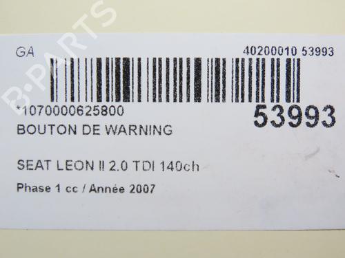 Warning switch SEAT LEON (1P1) 2.0 TDI 16V | BP28967794I22 