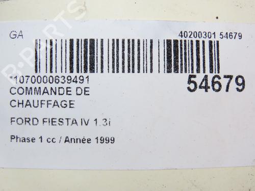 Used Climate control FORD FIESTA IV (JA_, JB_) 1.3 i (60 hp) 28967918