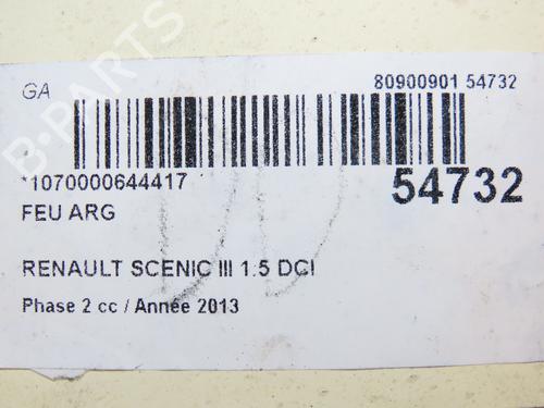 Used Left taillight RENAULT SCÉNIC III (JZ0/1_) 1.5 dCi (110 hp) 29294231