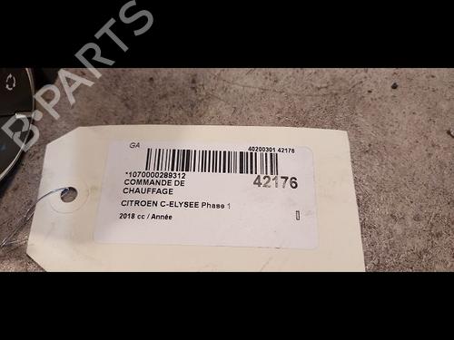 Commande Chauffage CITROËN C-ELYSEE (DD_) 1.2 VTi 82 (82 hp) 9615348