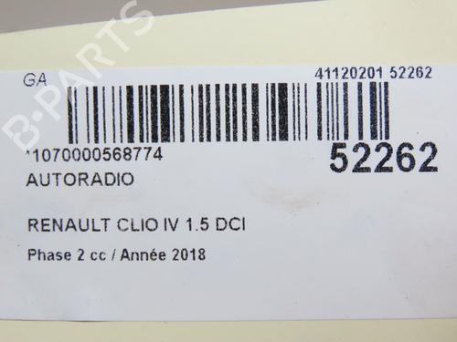 Used Radio RENAULT CLIO IV (BH_) 1.5 dCi 75 (75 hp) 24919968