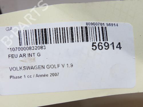 Used Left tailgate light Left tailgate light VW GOLF V (1K1) 1.9 TDI (105 hp) 40615358 40615358