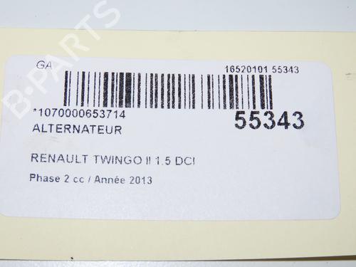 Alternator RENAULT TWINGO II (CN0_) 1.5 dCi 75 | BP32223340M7 