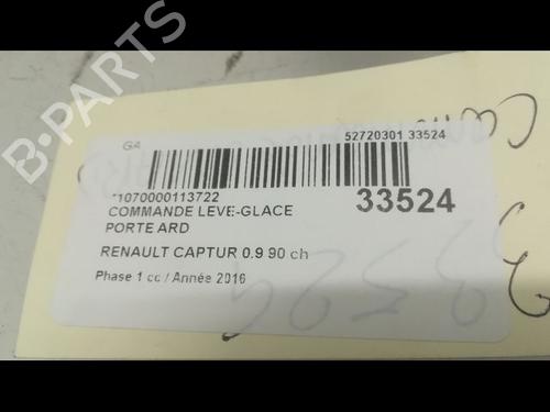 Used Right rear window switch RENAULT CAPTUR I (J5_, H5_) 0.9 TCe 90 (90 hp) 9597928