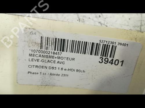 Used Front left window mechanism CITROËN DS3 (SA_) 1.6 HDi 90 (92 hp) 9606293