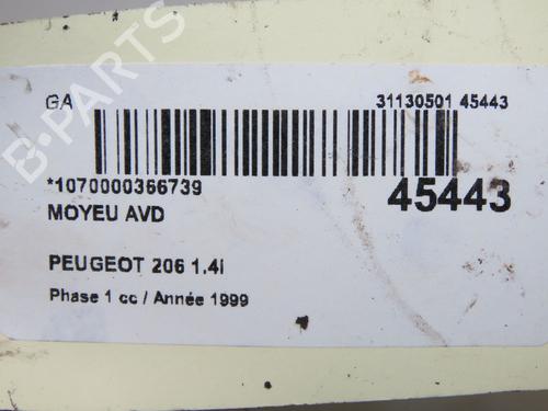 Used Left front steering knuckle Left front steering knuckle PEUGEOT 206 Hatchback (2A/C) 1.4 i (75 hp) 14875790 14875790