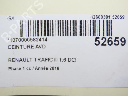 Front right belt tensioner RENAULT TRAFIC III Van (FG_) 1.6 dCi 140 (FGMA) | BP26726119C88 