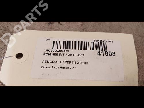 Front right interior door handle PEUGEOT EXPERT Van (VF3A_, VF3U_, VF3X_) 2.0 HDi 130 | BP9615848I14 
