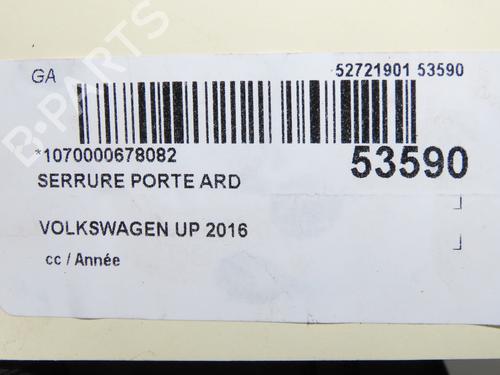 Used Rear right lock VW UP! (121, 122, BL1, BL2, BL3, 123) 1.0 (60 hp) 31692770