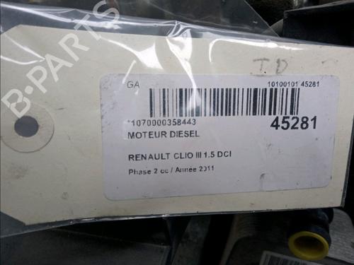 Motor RENAULT CLIO III (BR0/1, CR0/1) 1.5 dCi (75 hp) 11098616