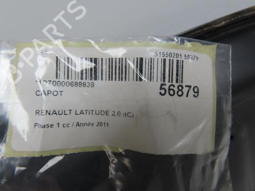 Used Hood Hood RENAULT LATITUDE (L70_) 2.0 dCi 150 (L70H) (150 hp) 39698933 39698933