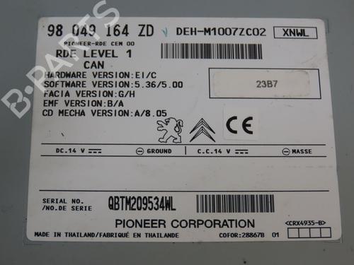 Radio PEUGEOT 208 I (CA_, CC_) 1.2 VTi 68 / PureTech 68 | BP24344412E6 
