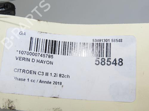 Gasdæmper bagklap CITROËN C3 III (SX) 1.2 VTi 82 | BP36246793C138 - Image 3