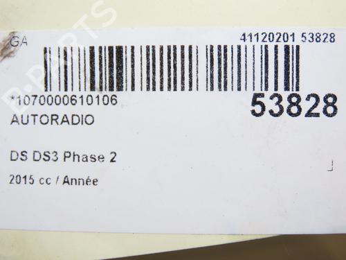 Used Radio CITROËN DS3 (SA_) 1.6 BlueHDi 120 (120 hp) 28830609