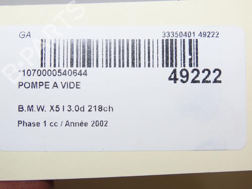 Vacuum pump BMW X5 (E53) 3.0 d | BP19170692M80 