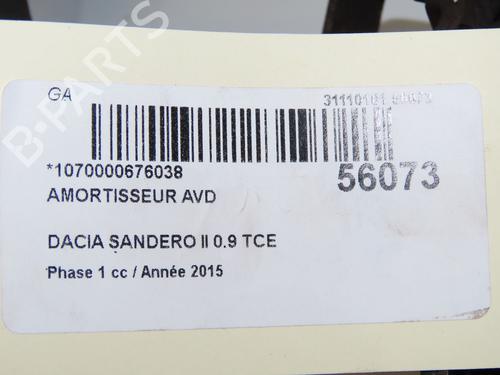 Højre fortil støddæmper DACIA SANDERO II TCe 90 (B8M1, B8MA, B8AC) | BP31284228M17 