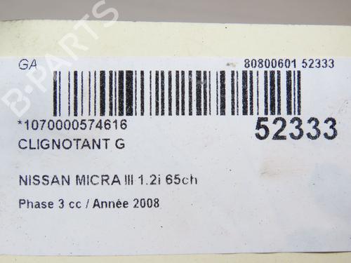 Used Left front indicator NISSAN MICRA III (K12) 1.2 16V (65 hp) 28832379