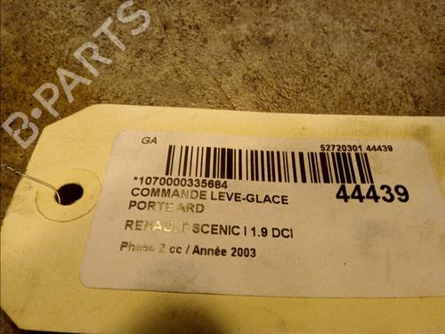 Used Right rear window switch RENAULT SCÉNIC I MPV (JA0/1_, FA0_) 1.9 dCi (JA05, JA1F) (102 hp) 23176586
