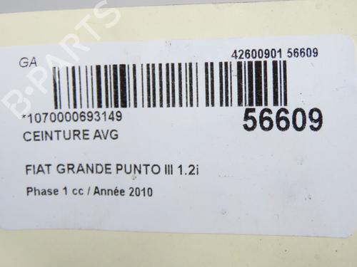 Front left seatbelt FIAT PUNTO EVO (199_) 1.2 | BP36395983I26 - Image 7