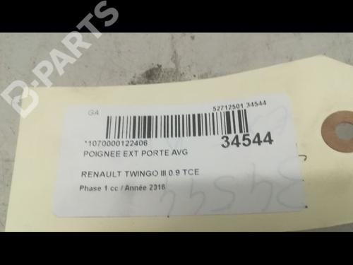 Front left exterior door handle RENAULT TWINGO III (BCM_, BCA_) 0.9 TCe 90 (BCM9, BCM2) | BP9598457C128