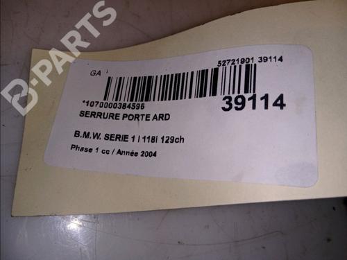 Rear right lock BMW 1 (E87) 118 d | BP11103391C99 