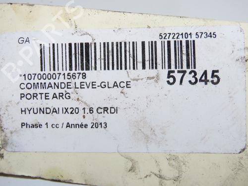 Left rear window switch HYUNDAI ix20 (JC) 1.6 CRDI | BP32872987I29  - Image 5