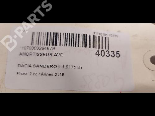 Right front shock absorber DACIA SANDERO II 1.0 SCe 75 (B8JC, B8JD) | BP9615082M17 