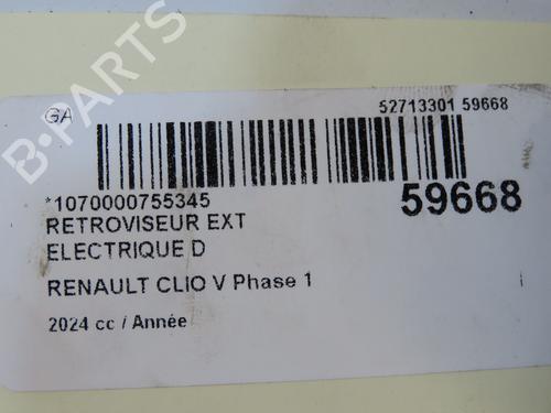 Bakspejl Højre RENAULT CLIO V (B7_) 1.0 TCe 90 (B7MT) | BP39519048C27  - Image 5