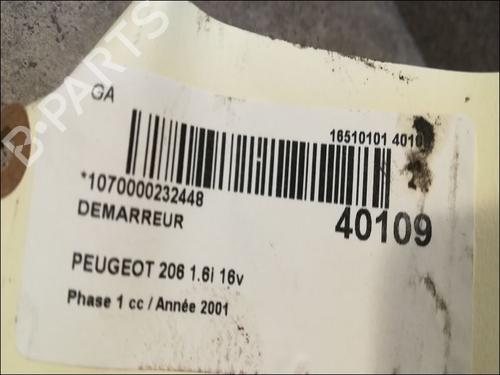 Used Starter PEUGEOT 206 Hatchback (2A/C) 1.6 16V (109 hp) 23171933