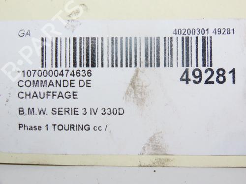 AC-Styringsenhed/Manøvreenhed BMW 3 Touring (E46) 330 d (184 hp) 28830324