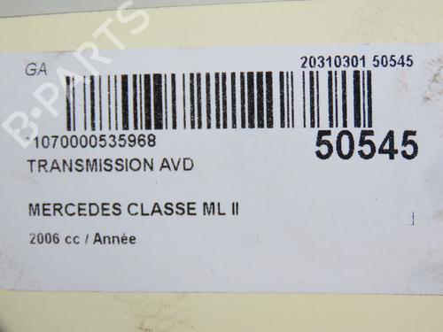 Right front driveshaft MERCEDES-BENZ M-CLASS (W164) ML 320 CDI 4-matic (164.122) | BP18153389M39 