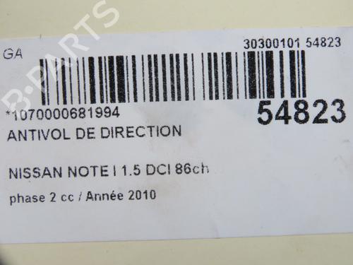 Used Ignition barrel NISSAN NOTE (E11, NE11) 1.5 dCi (86 hp) 31242471