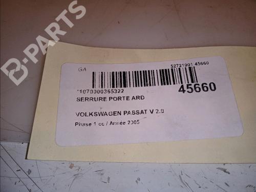 Rear right lock VW PASSAT B6 (3C2) 2.0 TDI 16V | BP12173856C99 