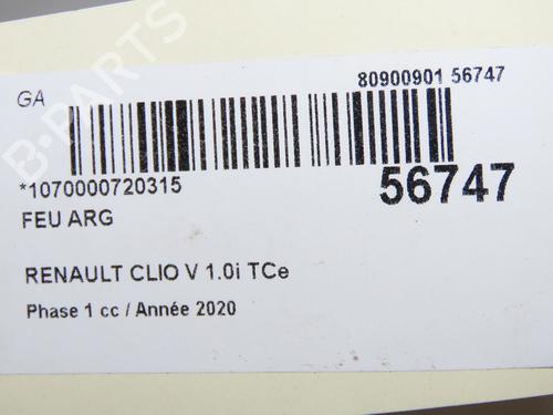 Left taillight RENAULT CLIO V (B7_) 1.0 LPG (B7MT) | BP36396309C34 - Image 5