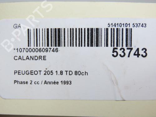 Grille PEUGEOT 205 II (20A/C) 1.8 XDT | BP30486411C40 