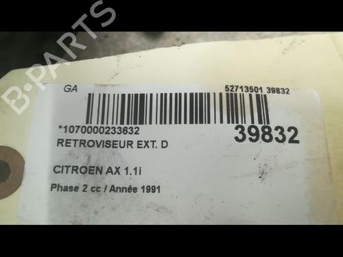 Used Right mirror CITROËN AX (ZA-_) 11 (54 hp) 23176226