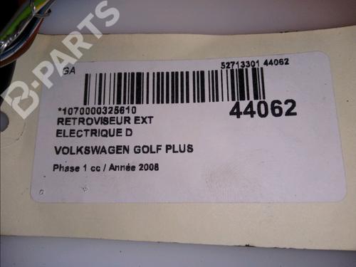 Right mirror VW GOLF PLUS V (5M1, 521) 1.9 TDI | BP11102557C27 