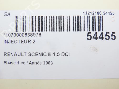 Used Injector RENAULT SCÉNIC III (JZ0/1_) 1.5 dCi (106 hp) 28828931