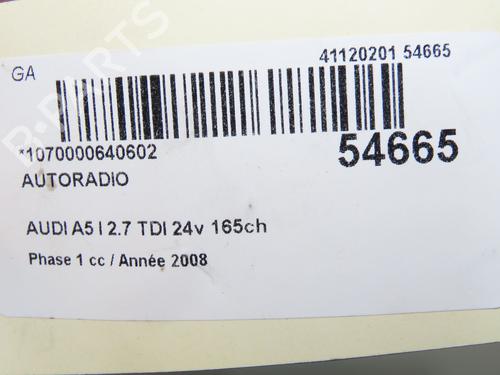 Radio AUDI A5 (8T3) 2.7 TDI | BP31634189E6 