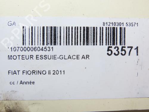 Rear wiper motor FIAT FIORINO MPV (225_) 1.3 JTD Multijet | BP29441853M102 