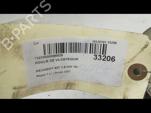 Used Pulley PEUGEOT 407 (6D_) 2.0 HDi 135 (6DRHRH, 6DRHRE, 6DRHRG, 6DRHRJ) (136 hp) 14874212